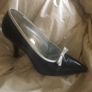 Dolce & Gabbana black and white high heel shoes